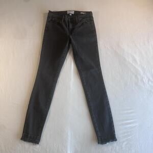 Frame Women's Le Skinny De Jeanne Black Denim Skinny Jeans Size 27